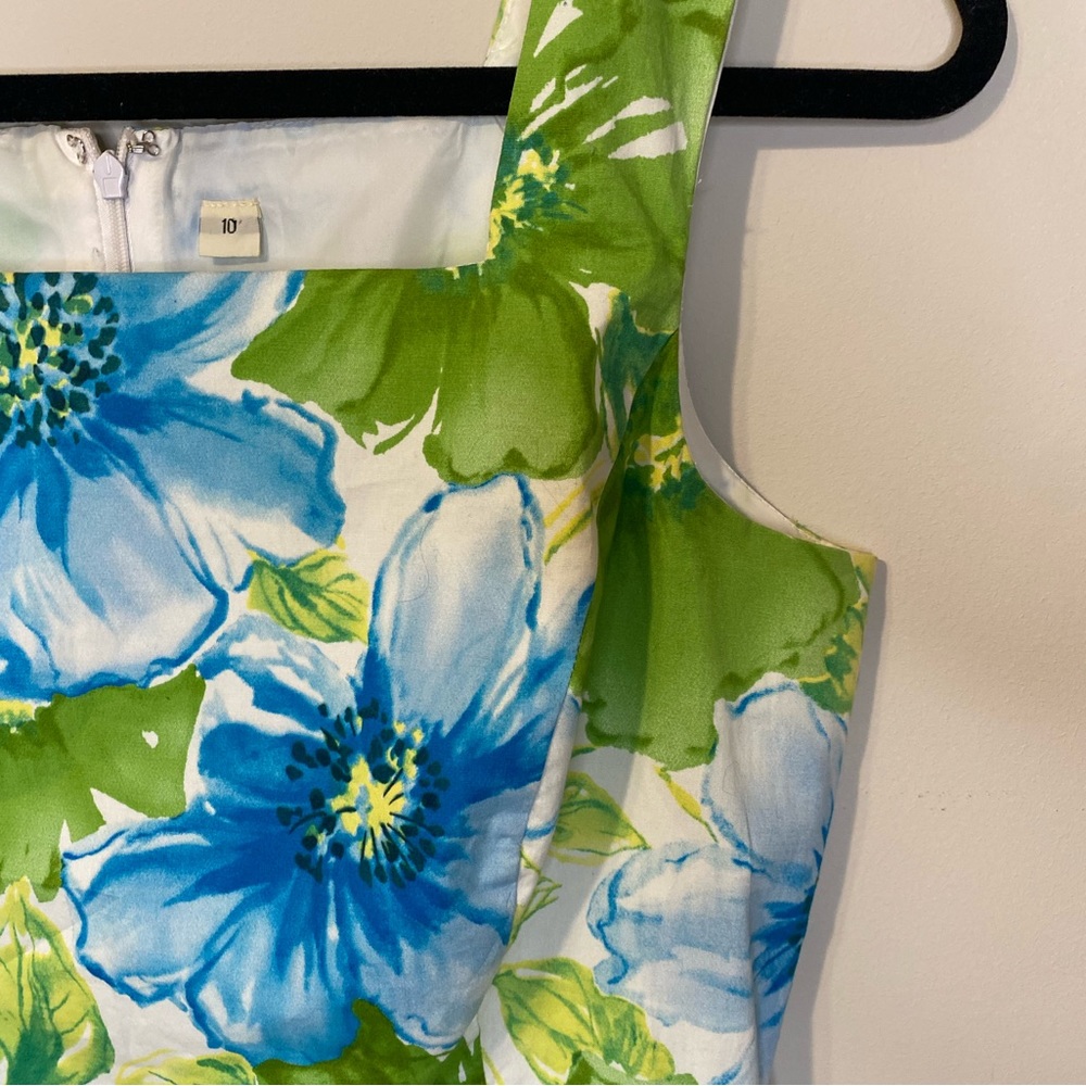 Vintage Foral A-Line Tea Dress - Picture 3 of 5
